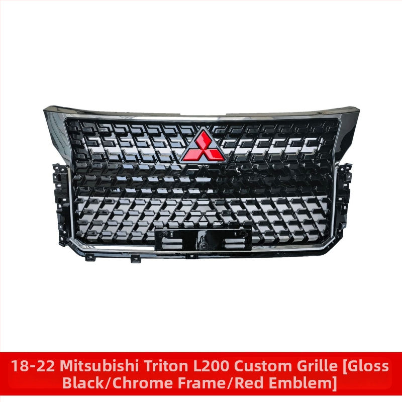 ABS plastový rám mriežky vstupu vzduchu pre predný nárazník Mitsubishi Triton L200 2018-2022
