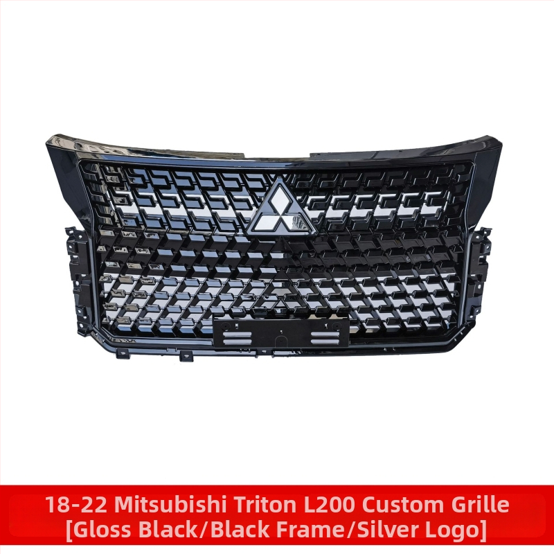 ABS Πλαστικό μπροστινό πλαίσιο δικτύου εισαγωγής αέρα για προφυλακτήρα Mitsubishi Triton L200 2018-2022