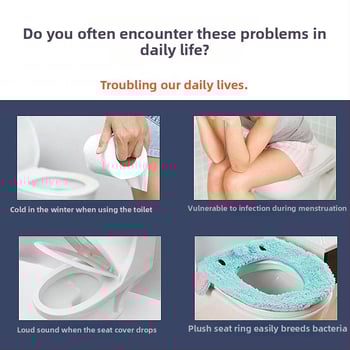 Inteligentný vykurovaný kryt na toaletu s automatickým vekom, tvar U a V, PP panel, nastaviteľná vzdialenosť montážnych otvorov 40–190 mm