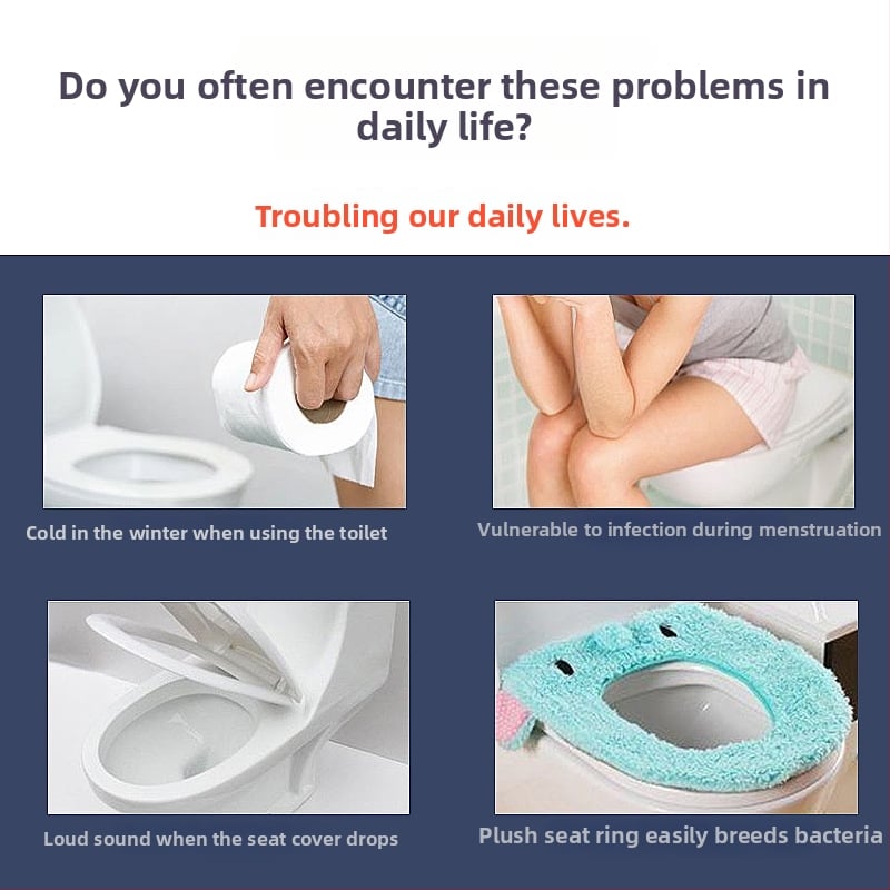 Inteligentný vykurovaný kryt na toaletu s automatickým vekom, tvar U a V, PP panel, nastaviteľná vzdialenosť montážnych otvorov 40–190 mm