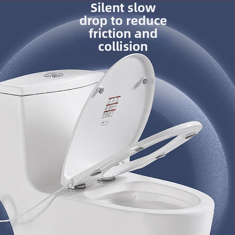 Inteligentný vykurovaný kryt na toaletu s automatickým vekom, tvar U a V, PP panel, nastaviteľná vzdialenosť montážnych otvorov 40–190 mm