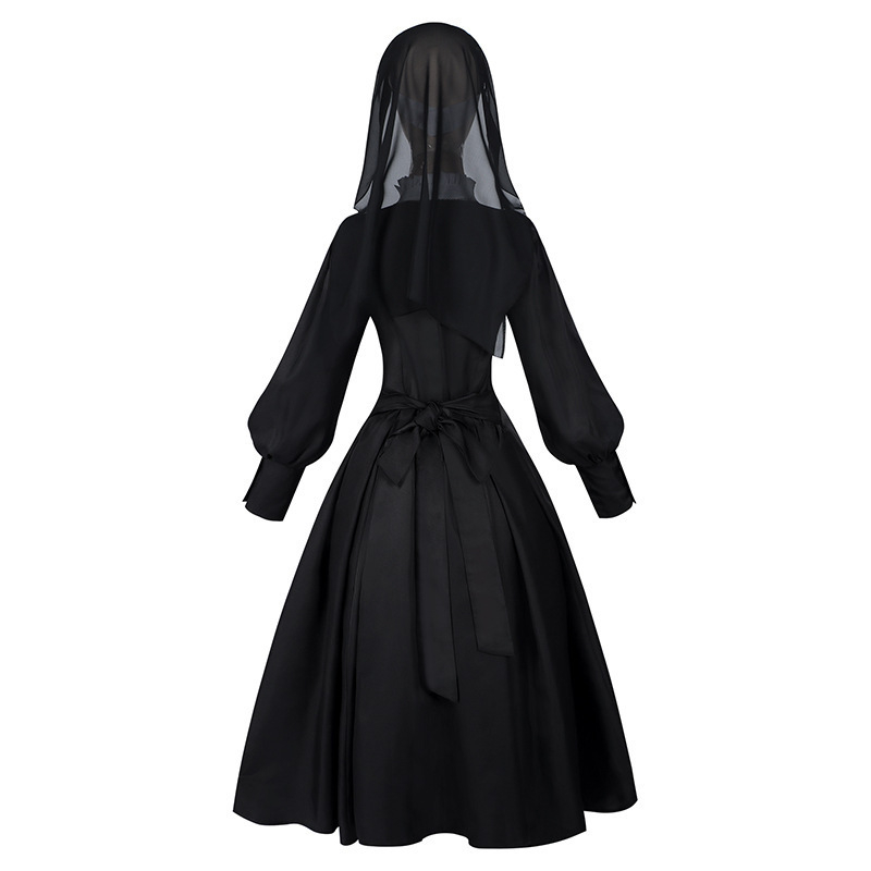 Nun cosplay ruhaszett, poliészter 80–90%, elegáns irodai stílus, 2025 tavasz