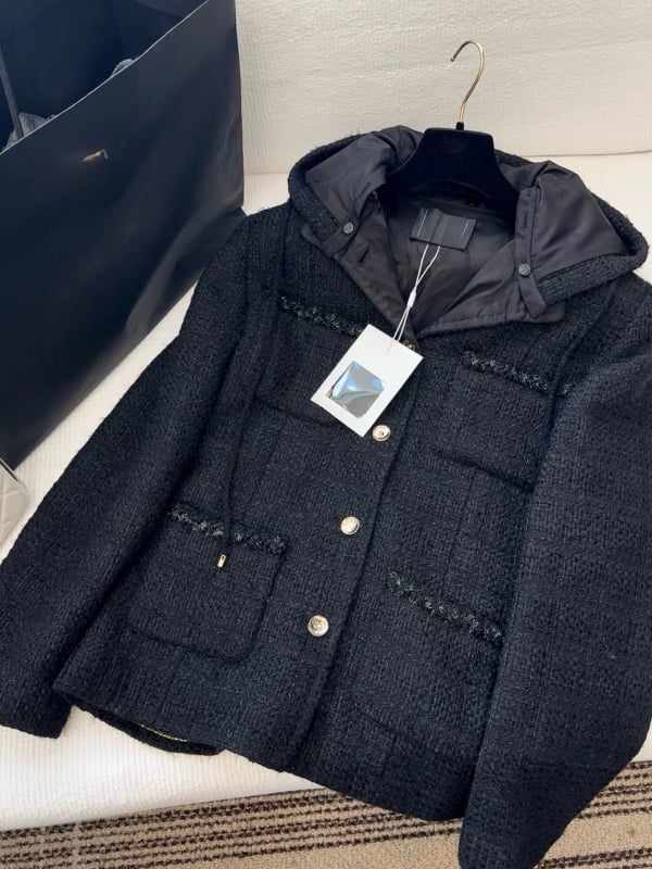 Jachetă damă cu glugă din bumbac, model 3D, croială lejeră, mâneci lungi