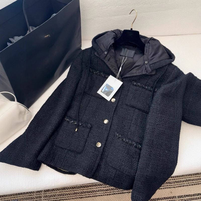 Jachetă damă cu glugă din bumbac, model 3D, croială lejeră, mâneci lungi