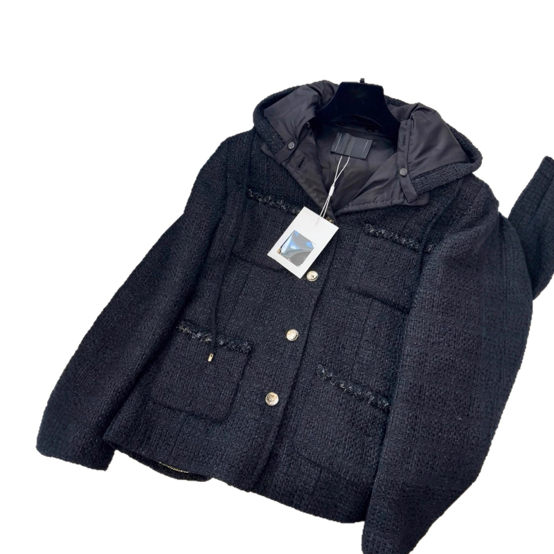 Jachetă damă cu glugă din bumbac, model 3D, croială lejeră, mâneci lungi