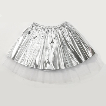 Детска пола за танци с подплата, плисирана полиестерова тъкан, модел точки, подплата 100% полиестер