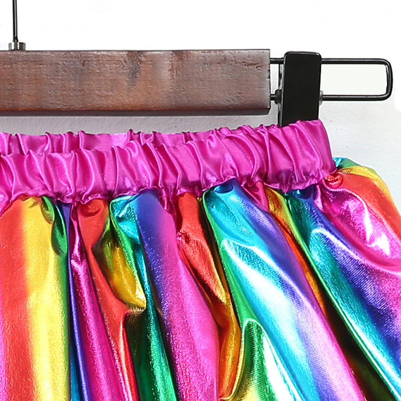 Детска пола за танци с подплата, плисирана полиестерова тъкан, модел точки, подплата 100% полиестер