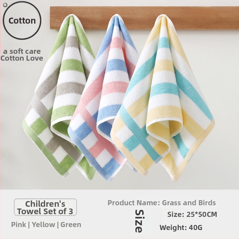 Детска памучна кърпа за лице за бебета, абсорбираща и мека (материал: памук; прежда: 100d; производство: Plain weave; тегло: под 50 g; категория: кърпа/кърпичка за лице)