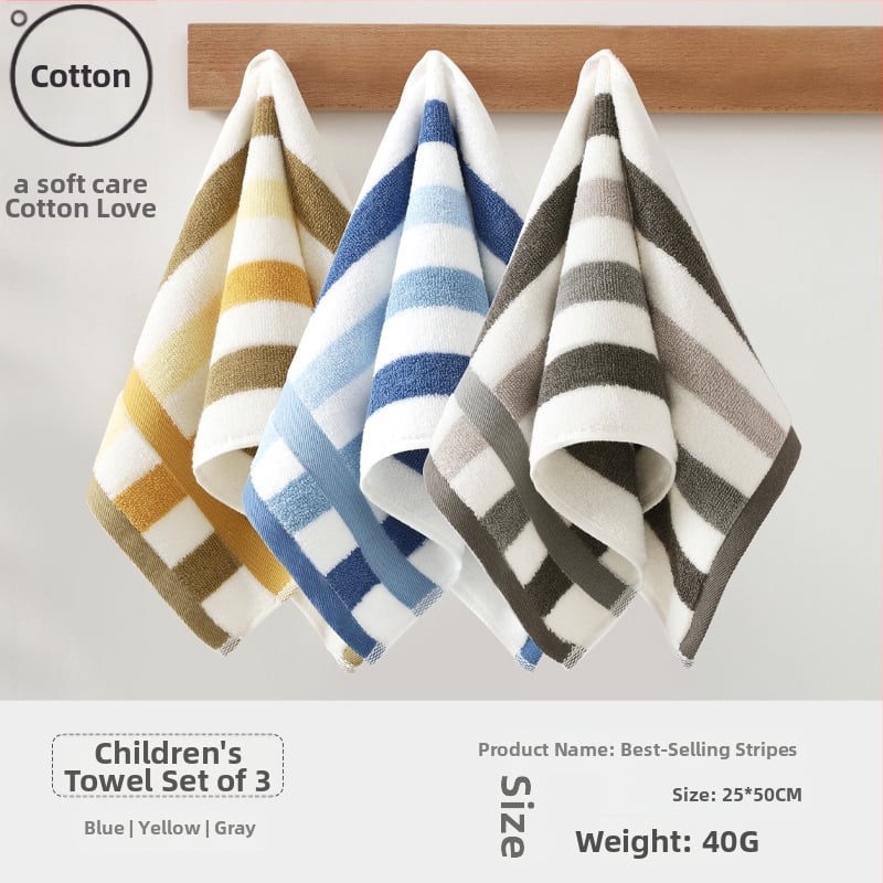 Детска памучна кърпа за лице за бебета, абсорбираща и мека (материал: памук; прежда: 100d; производство: Plain weave; тегло: под 50 g; категория: кърпа/кърпичка за лице)