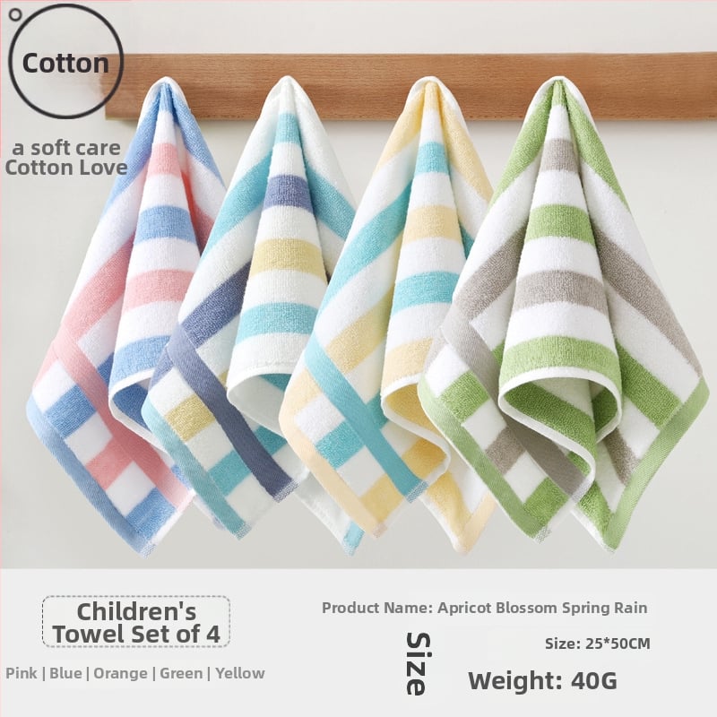 Детска памучна кърпа за лице за бебета, абсорбираща и мека (материал: памук; прежда: 100d; производство: Plain weave; тегло: под 50 g; категория: кърпа/кърпичка за лице)