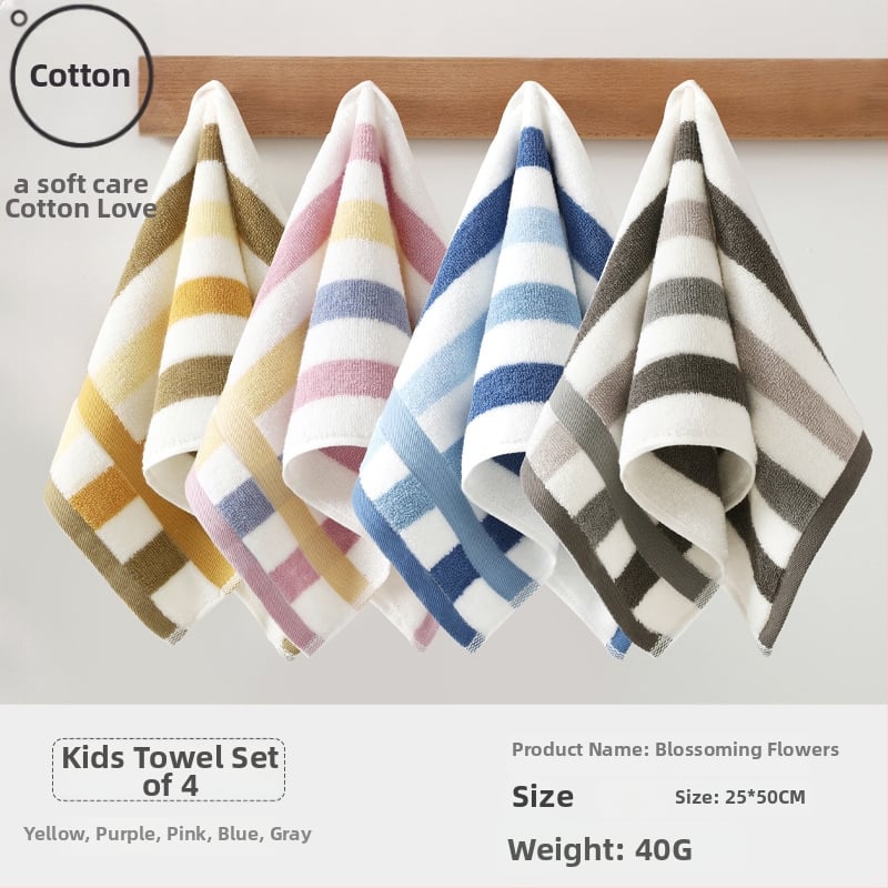 Детска памучна кърпа за лице за бебета, абсорбираща и мека (материал: памук; прежда: 100d; производство: Plain weave; тегло: под 50 g; категория: кърпа/кърпичка за лице)