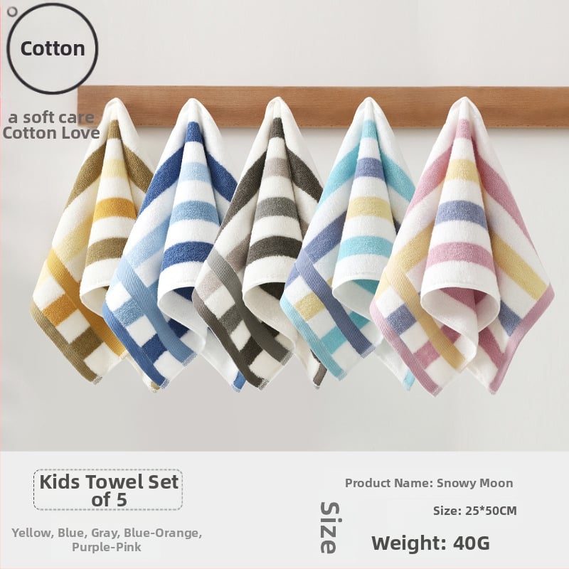 Детска памучна кърпа за лице за бебета, абсорбираща и мека (материал: памук; прежда: 100d; производство: Plain weave; тегло: под 50 g; категория: кърпа/кърпичка за лице)