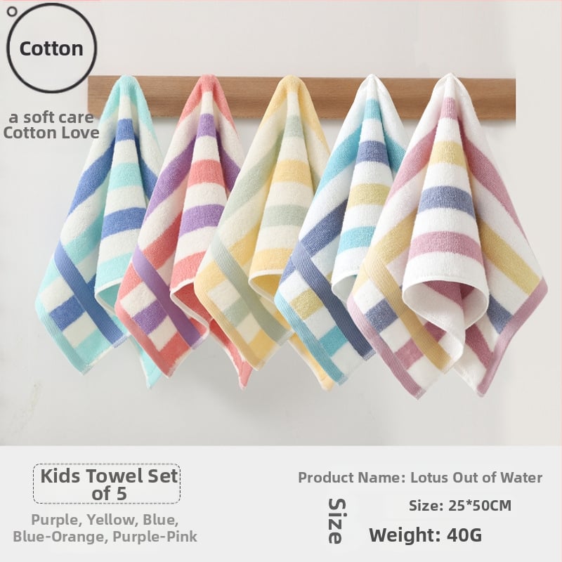 Детска памучна кърпа за лице за бебета, абсорбираща и мека (материал: памук; прежда: 100d; производство: Plain weave; тегло: под 50 g; категория: кърпа/кърпичка за лице)