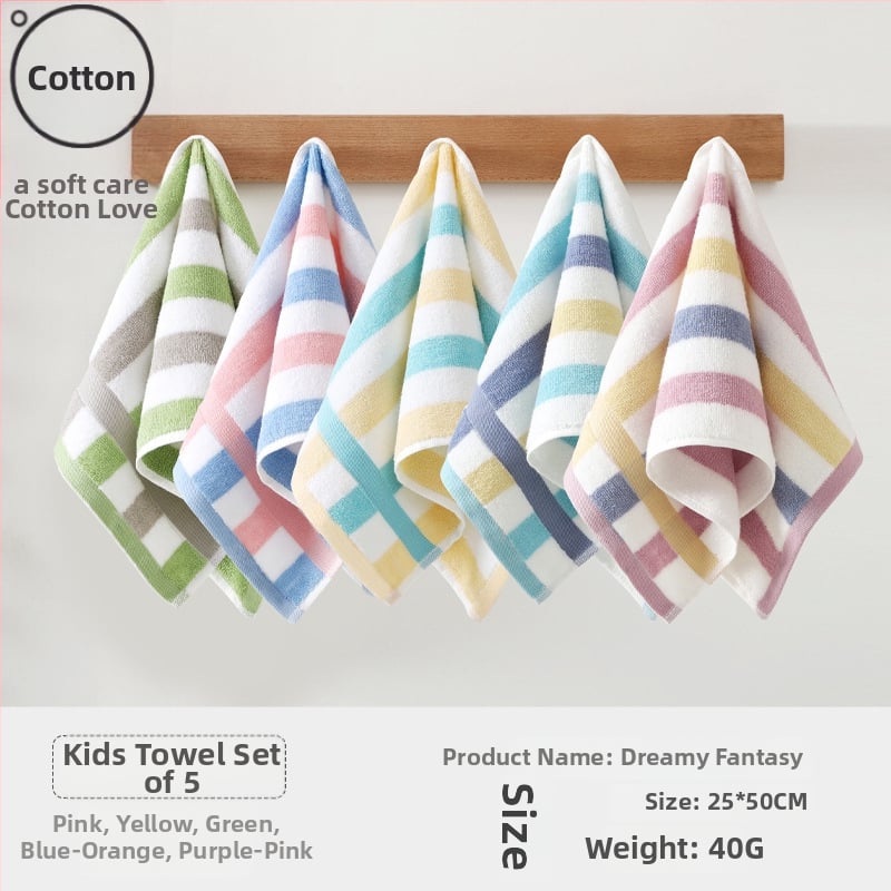 Детска памучна кърпа за лице за бебета, абсорбираща и мека (материал: памук; прежда: 100d; производство: Plain weave; тегло: под 50 g; категория: кърпа/кърпичка за лице)