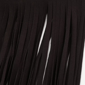 Дълъг дамски блейзър с ресни, едноцветен, памучна тъкан (80–90% памук), дълги ръкави, street fashionista стил