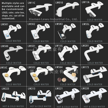 Forró- és hideg kettős permetezésű bidé tisztító, ultra vékony, elektromos áram nélkül, egyszerű telepítés, 136-200 mm lyukköz, modell 2110, ABS anyag