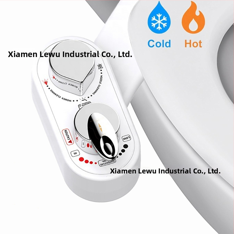 Bidetová sprcha s horúcou a studenou dvojitým prúdom, ultra tenká, nepotrebuje elektrinu, jednoduchá inštalácia, vzdialenosť dier 136-200 mm, model 2110, ABS
