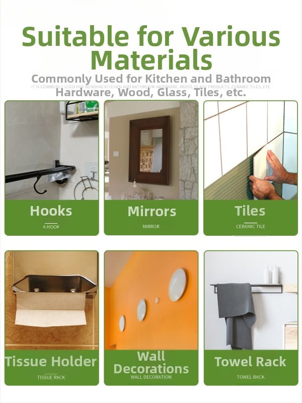 Σιλικόν σφραγιστικό υψηλής ιξώδους για κουζίνα και μπάνιο – Αντιμυκητιακό, Αδιάβροχο, Σφράγιση ακμών, χωρίς καρφιά, Μοντέλο HA Adhesive, CE & 3C πιστοποιήσεις