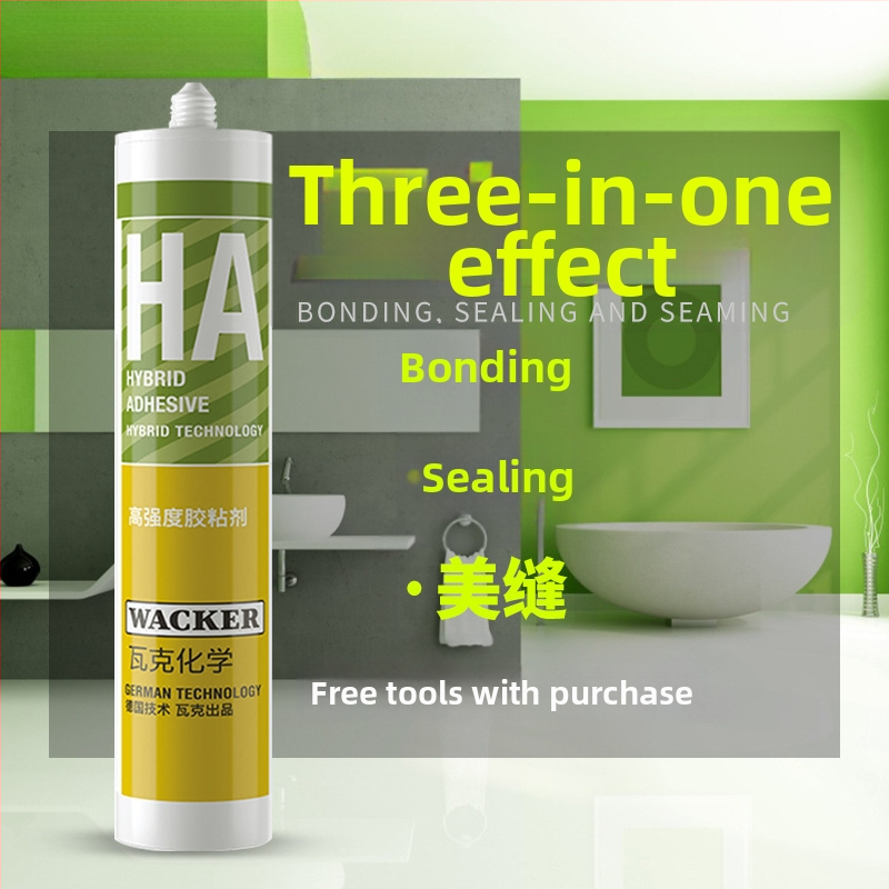Σιλικόν σφραγιστικό υψηλής ιξώδους για κουζίνα και μπάνιο – Αντιμυκητιακό, Αδιάβροχο, Σφράγιση ακμών, χωρίς καρφιά, Μοντέλο HA Adhesive, CE & 3C πιστοποιήσεις