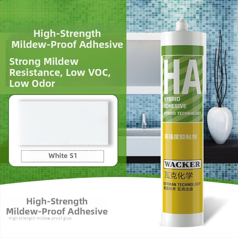 Σιλικόν σφραγιστικό υψηλής ιξώδους για κουζίνα και μπάνιο – Αντιμυκητιακό, Αδιάβροχο, Σφράγιση ακμών, χωρίς καρφιά, Μοντέλο HA Adhesive, CE & 3C πιστοποιήσεις