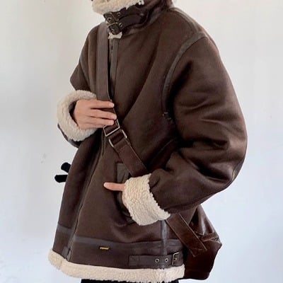 палто от полиестер, координиран модел, стояща яка, цип, свободен крой