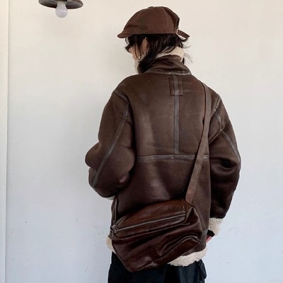 палто от полиестер, координиран модел, стояща яка, цип, свободен крой