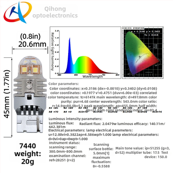 LED αυτοκινητικά φώτα σήμανσης για ένδειξη, φρένο και στροφή - μοντέλο T10-T15-1156/1157-7440/7443, τάση 10-30V, ρεύμα 1A, ισχύς 1W, θερμοκρασία χρώματος 5500-6000K