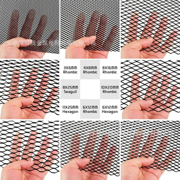 Οικουμενικό αλουμινένιο πλέγμα αυτοκινήτου για την κεντρική μάσκα ψύξης, οπές 3x6