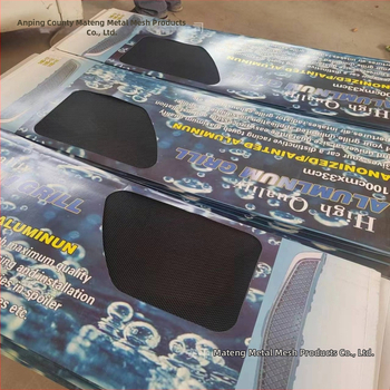 Οικουμενικό αλουμινένιο πλέγμα αυτοκινήτου για την κεντρική μάσκα ψύξης, οπές 3x6