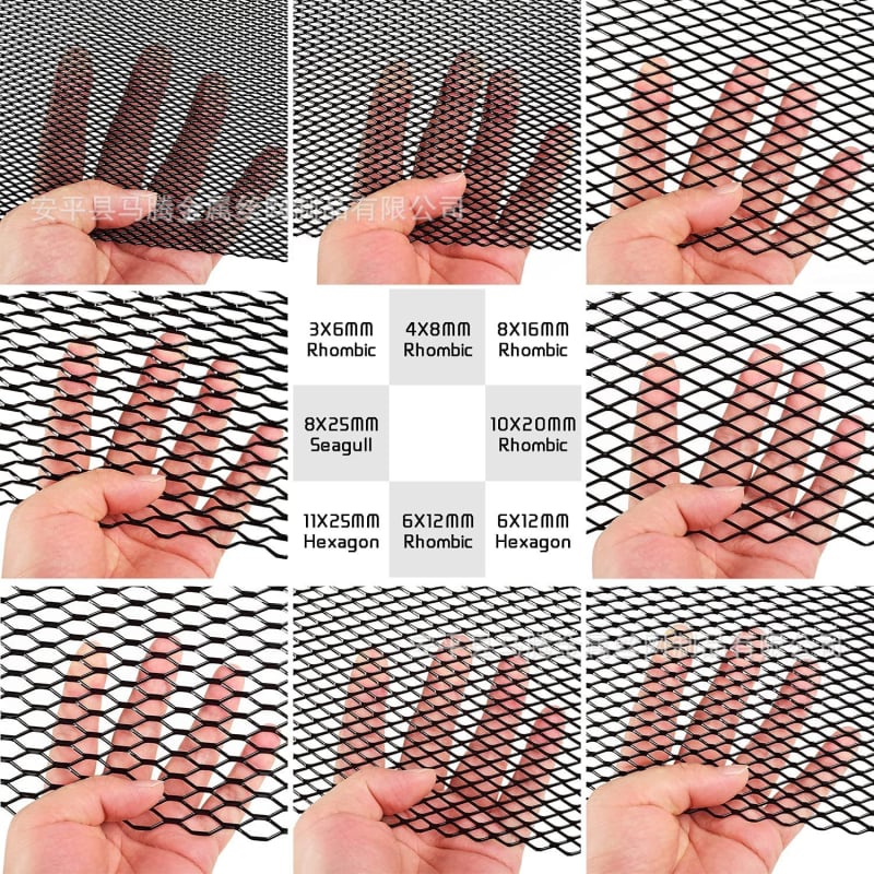 Οικουμενικό αλουμινένιο πλέγμα αυτοκινήτου για την κεντρική μάσκα ψύξης, οπές 3x6