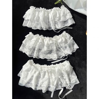 Детска мини пола с мрежеста полиестерна тъкан, нерегулярна кройка, съдържание на основна материя 71–80%, подходяща за деца над 8 години