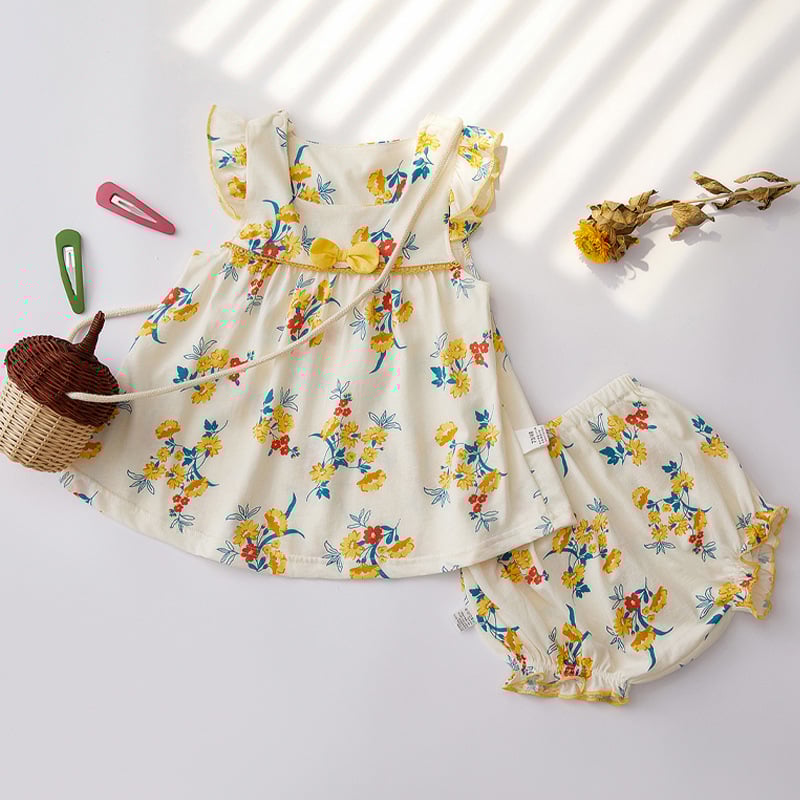 Детска памучна А-образна пола с подплата, 100% памук, за възраст 1–3 години, модели: райета, каре, едноцветна, анимационни мотиви, аватар, точки