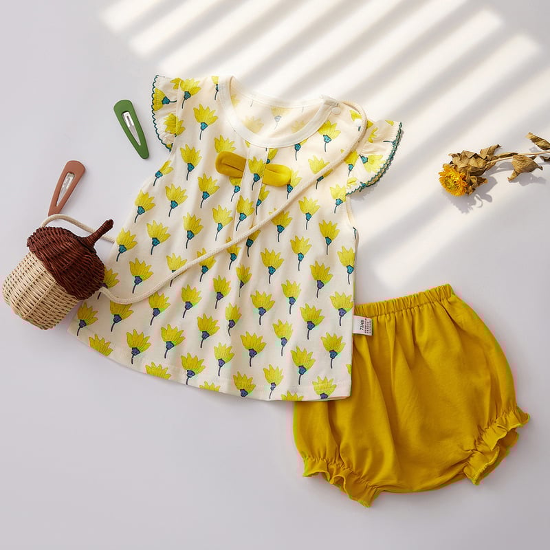 Детска памучна А-образна пола с подплата, 100% памук, за възраст 1–3 години, модели: райета, каре, едноцветна, анимационни мотиви, аватар, точки