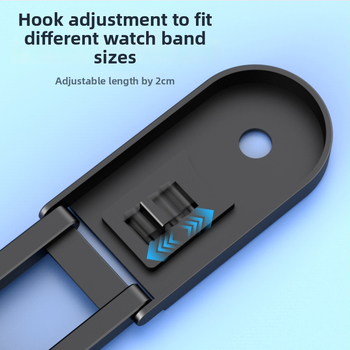 Cahezo Apple Watch töltőállvány, falra szerelhető, lyukasztás nélküli ragasztóalap és állítható töltőtartó