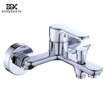 Robinet de duș încastrat în perete, triplu pentru cadă — cupru placat electrolitic, cartuș ceramic, 0,1–1,6 MPa, 0–99 °C, model DG00530