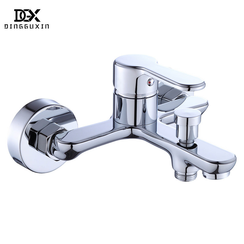 Robinet de duș încastrat în perete, triplu pentru cadă — cupru placat electrolitic, cartuș ceramic, 0,1–1,6 MPa, 0–99 °C, model DG00530