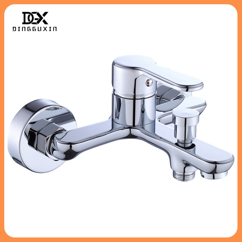 Robinet de duș încastrat în perete, triplu pentru cadă — cupru placat electrolitic, cartuș ceramic, 0,1–1,6 MPa, 0–99 °C, model DG00530