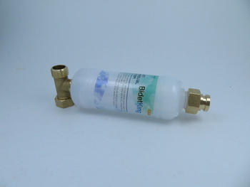 Filter za vodu za WC s prednjim priključkom i trostranim adapterom, materijal: plastika i bakar, stil: moderni minimalistički