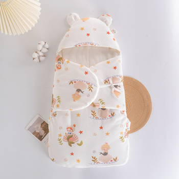 Бебешки спален чувал, кокон стил, 95% чист памук, антибактериален и влагоотводящ, за новородени 0–1 г., подходящ за зима, пролет и есен