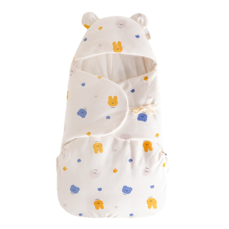 Бебешки спален чувал, кокон стил, 95% чист памук, антибактериален и влагоотводящ, за новородени 0–1 г., подходящ за зима, пролет и есен