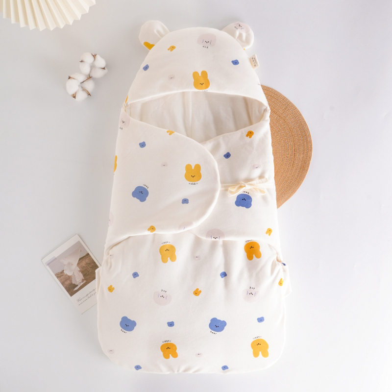 Бебешки спален чувал, кокон стил, 95% чист памук, антибактериален и влагоотводящ, за новородени 0–1 г., подходящ за зима, пролет и есен