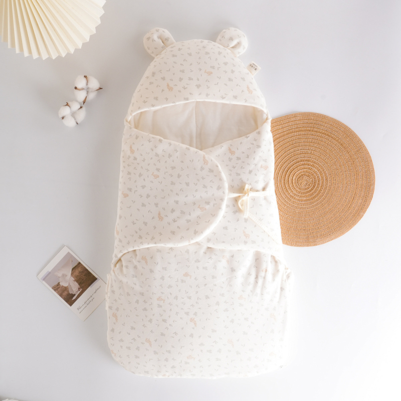 Бебешки спален чувал, кокон стил, 95% чист памук, антибактериален и влагоотводящ, за новородени 0–1 г., подходящ за зима, пролет и есен
