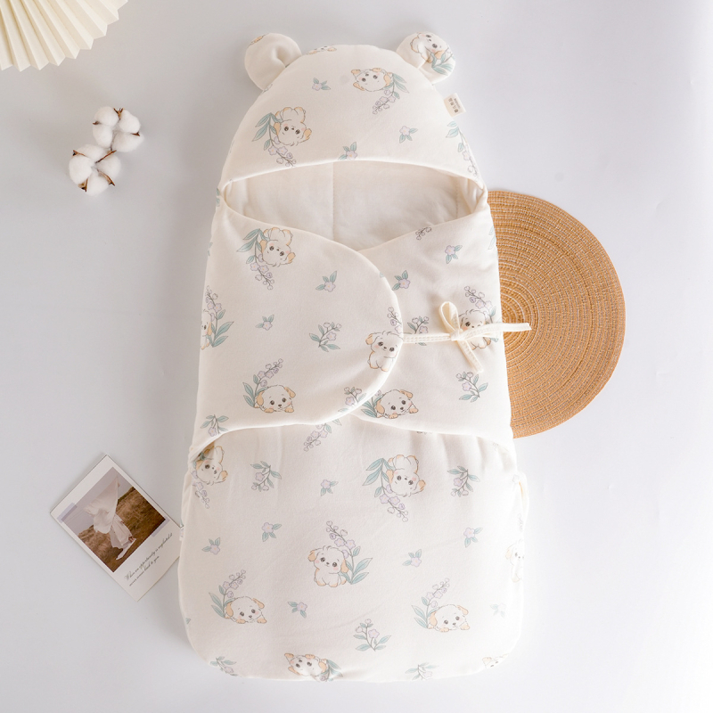 Бебешки спален чувал, кокон стил, 95% чист памук, антибактериален и влагоотводящ, за новородени 0–1 г., подходящ за зима, пролет и есен