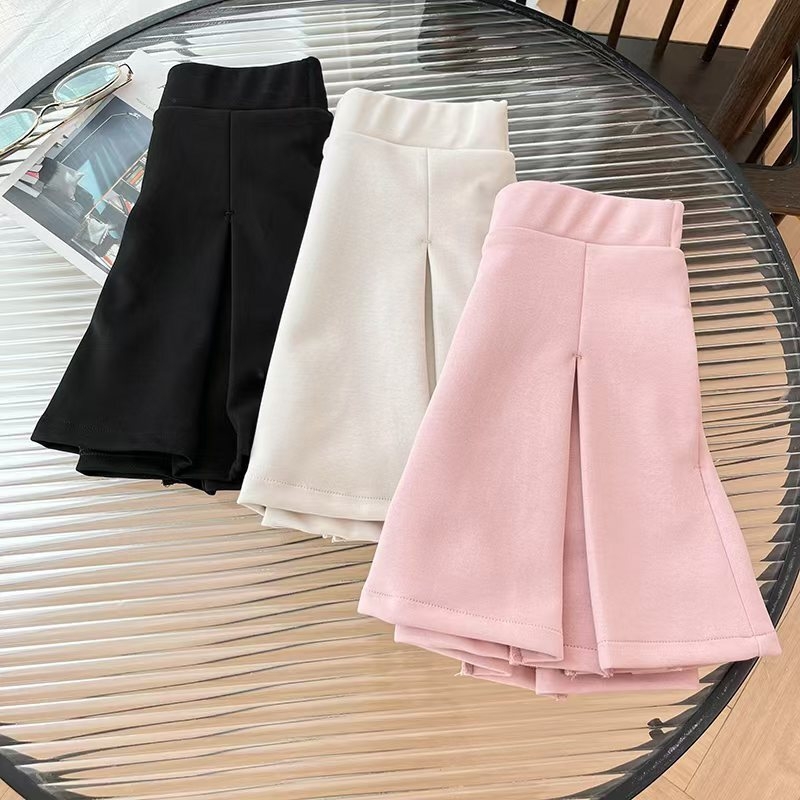 Детска спортна пола с вградени шорти, бързосъхнеща материя, плисиран дизайн, корейски стил, за момичета на възраст 3–8 години