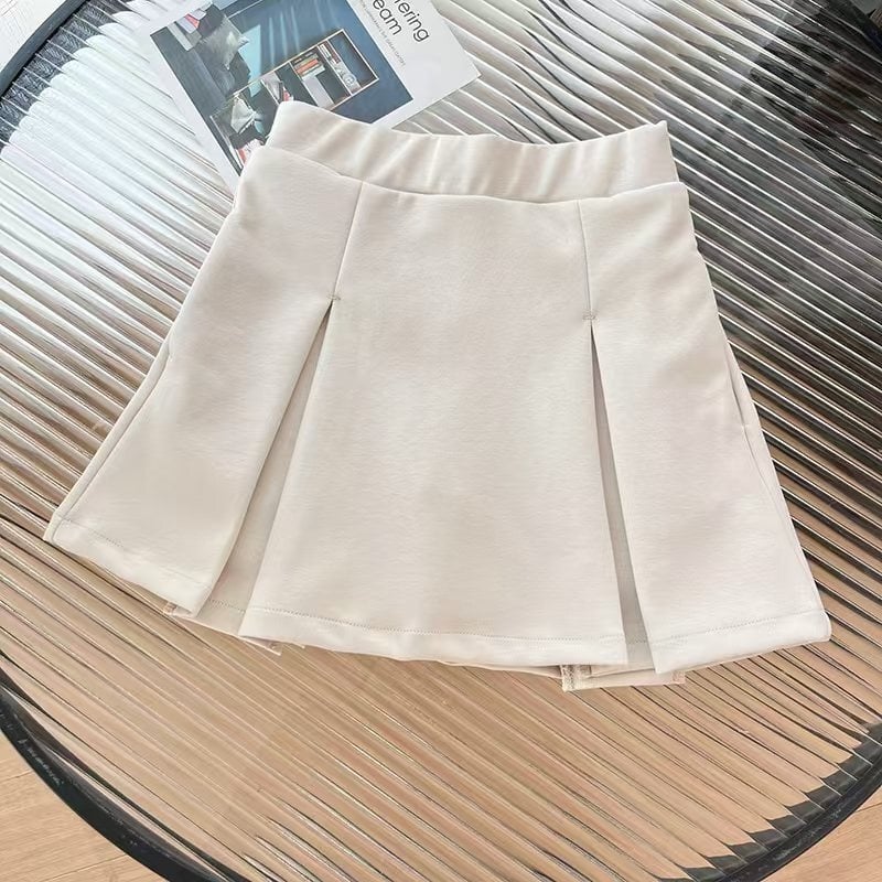 Детска спортна пола с вградени шорти, бързосъхнеща материя, плисиран дизайн, корейски стил, за момичета на възраст 3–8 години