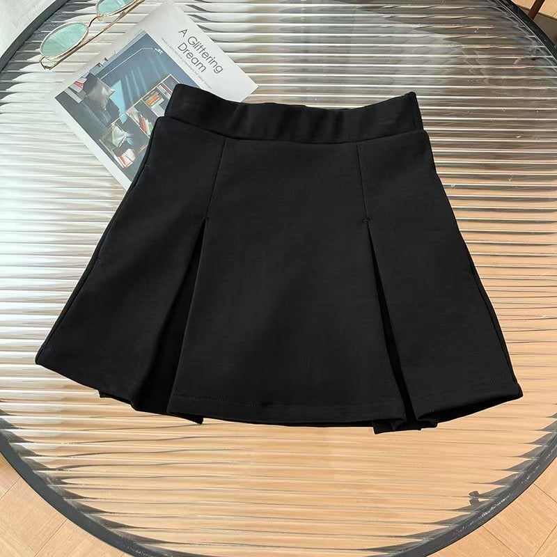 Детска спортна пола с вградени шорти, бързосъхнеща материя, плисиран дизайн, корейски стил, за момичета на възраст 3–8 години