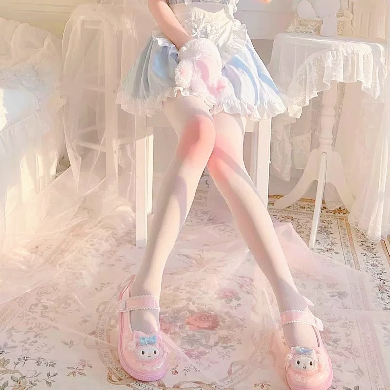 Колготки, много тънки, едноцветни, с ядро-обвита прежда, японски стил