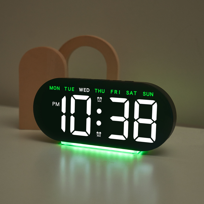 GH8035 ceas deșteptător LED cu ecran mare, afișaj digital, alarmă și numărătoare inversă, sursă de alimentare externă, mișcare electronică