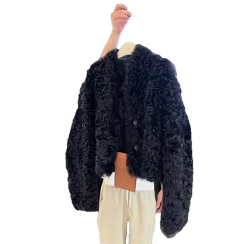 Памучно яке с 3D модел, А-образен силует, удебелена материя, дълги ръкави, яка Polo