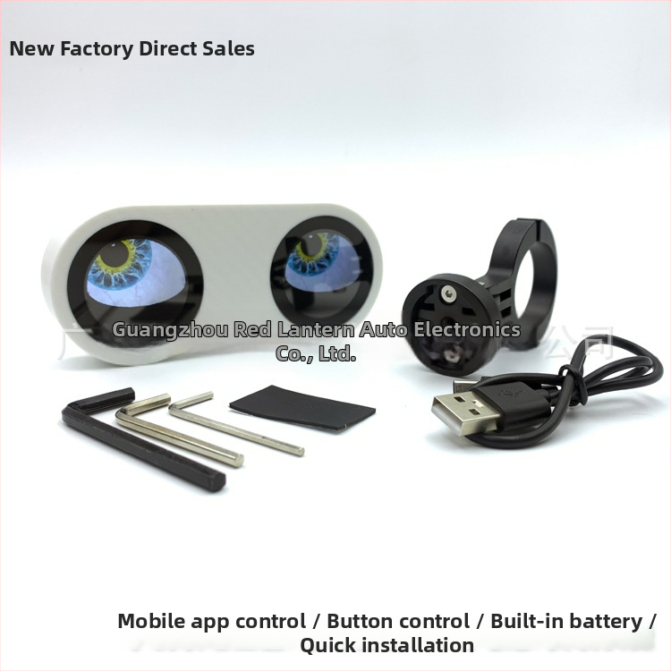 Cyklistické inteligentné zadné svetlo – Oko Diabla, viacnásobné snímky, 5V nabíjanie, ovládanie cez telefón, fotenie a nahrávanie, viaceré režimy, model Bike-2s, 2 zdroje svetla, 200 lm